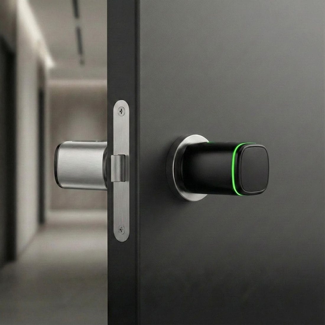 LOCKII 715 noir sur porte