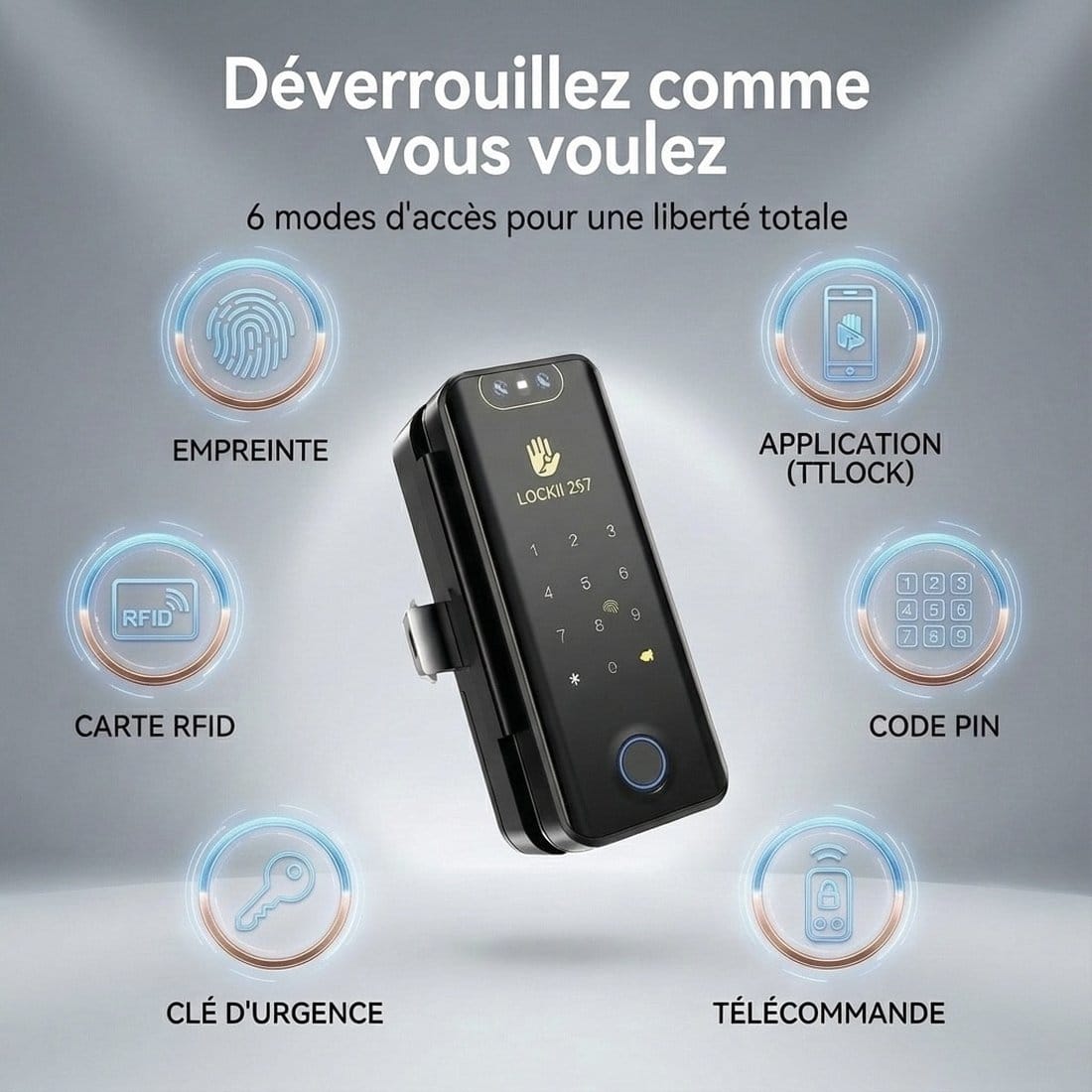 LOCKII 257, déverrouillez comme vous voulez : 6 modes d'accès