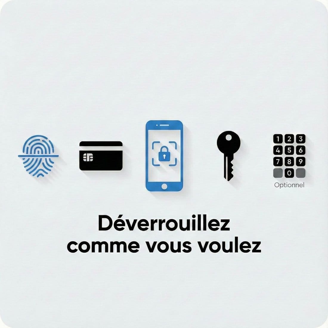 LOCKII 257, déverrouillez comme vous voulez : empreinte, carte, app, clé, code