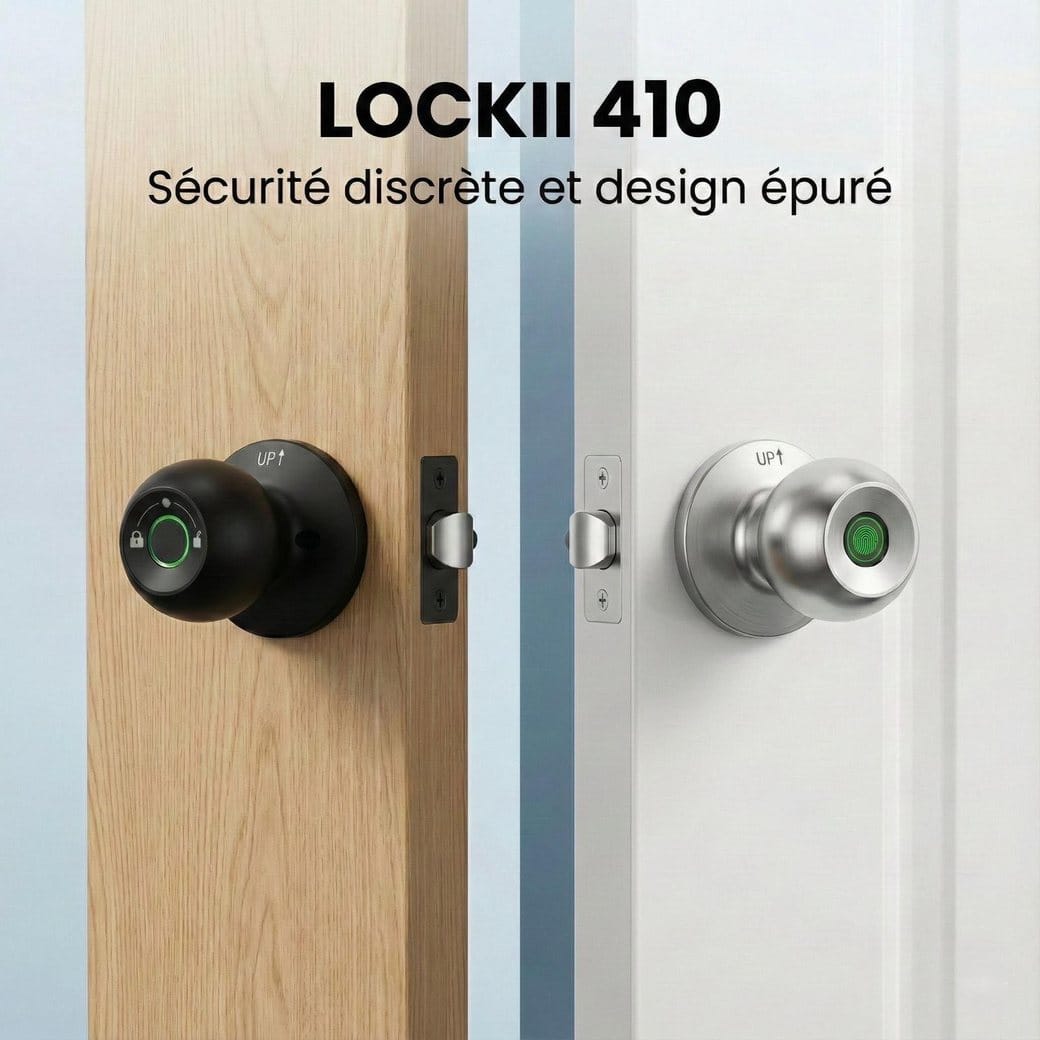 LOCKII 410 en noir et argent — sécurité discrète et design épuré